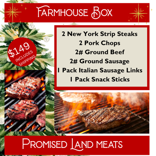 Farmhouse Box | Beef & Pork Bundle + Free Shipping | Promised Land Meats