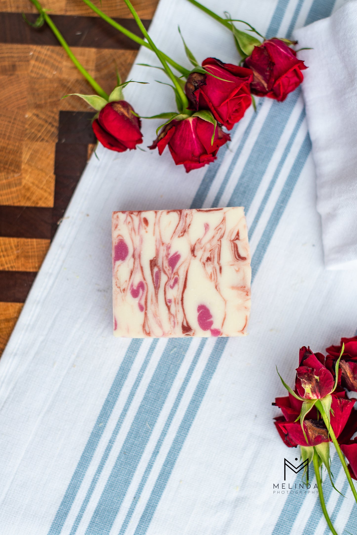 Cherry Blossom tallow bar soap handmade with beef tallow and natural oils