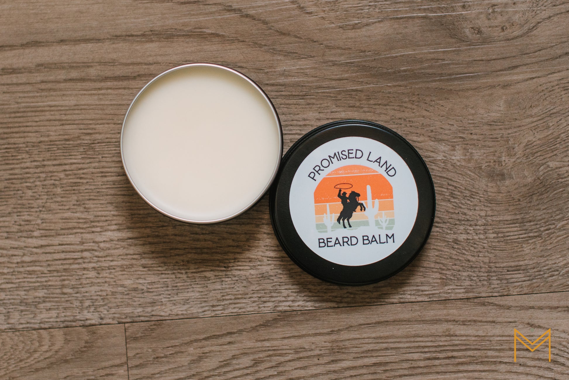 Natural tallow beard balm with shea butter, jojoba oil, and beeswax
