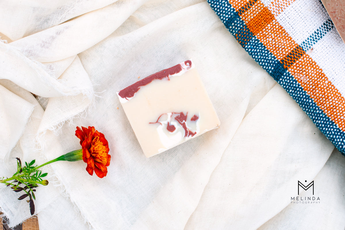 Apple Pie tallow bar soap handmade with beef tallow and natural oils