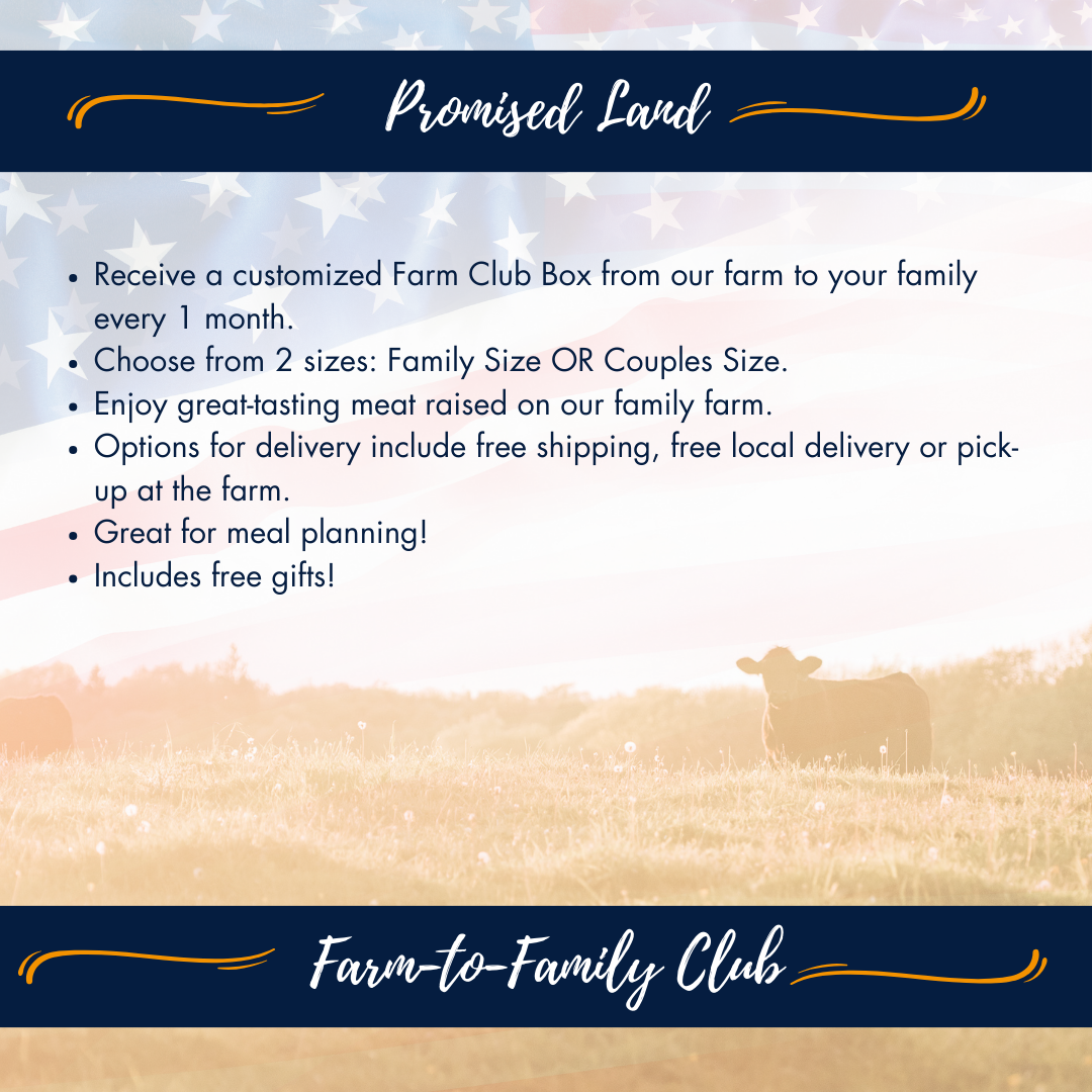 Enjoy a beef box shipped to your door every month. Shipped directly from our family farm! SHIPPING costs included!