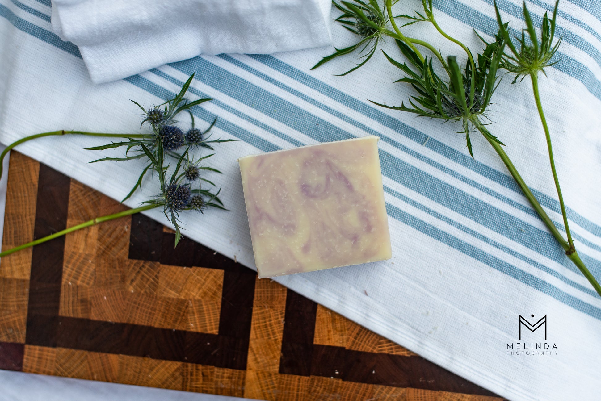 Lavender tallow bar soap handmade with beef tallow and natural oils