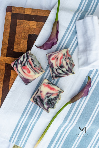 Black Raspberry Vanilla Tallow Bar Soap | Handmade Beef Tallow Soap
