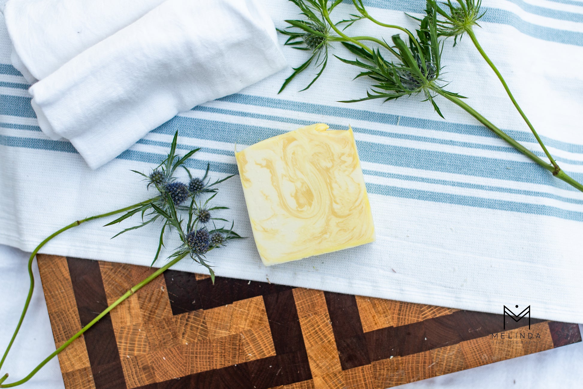 Honeysuckle tallow bar soap handmade with beef tallow and natural oils