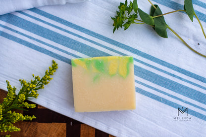 Lemongrass & Ginger Tallow Bar Soap | Handmade Beef Tallow Soap