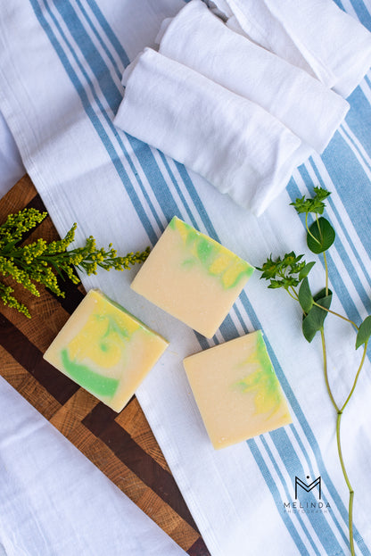 Lemongrass & Ginger Tallow Bar Soap | Handmade Beef Tallow Soap